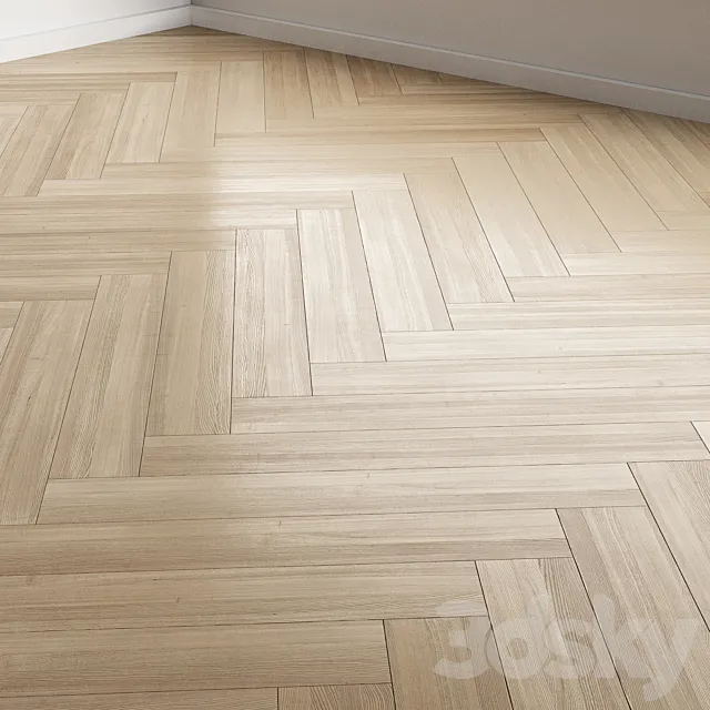 Oak Flooring 4 colors 5 types of installation 27 3D Model