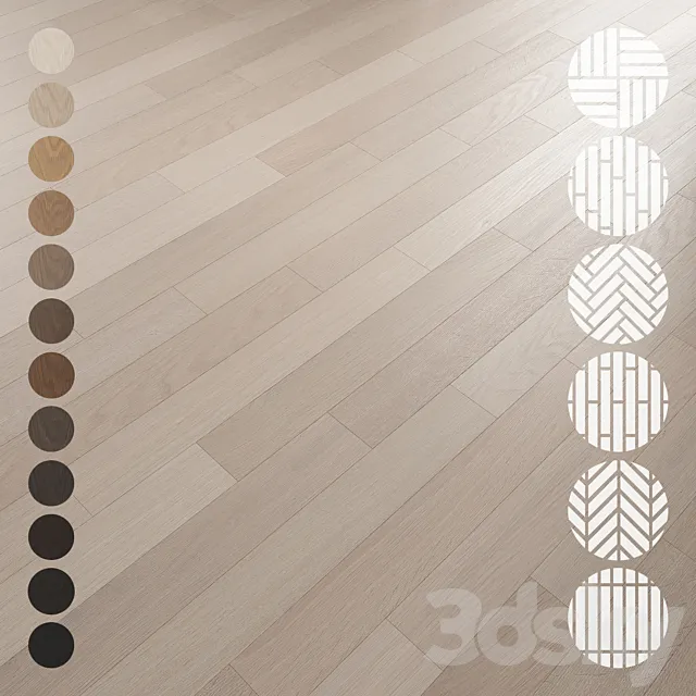 Oak Flooring Set 013 Free Download