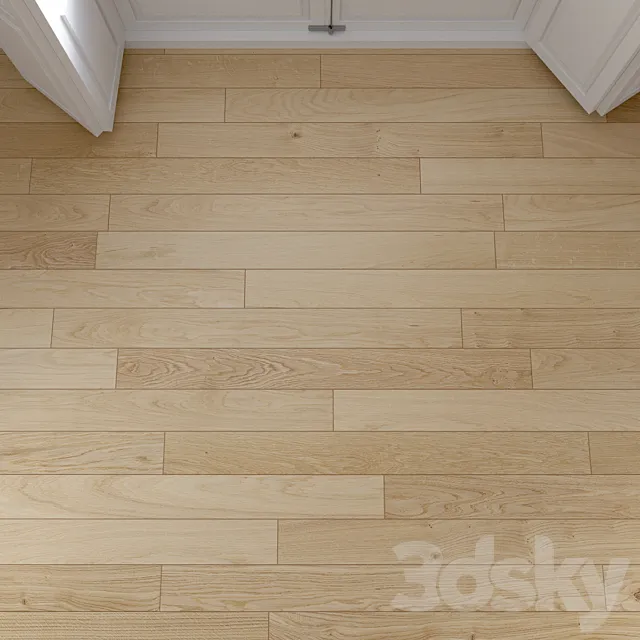Oak Natural light floor 3 3D Model
