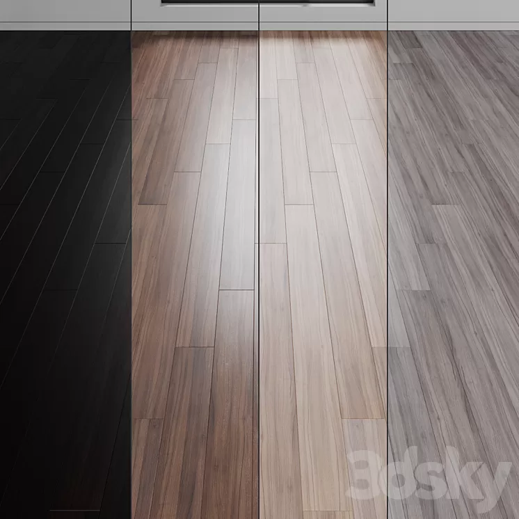 Oak parquet board 04 (wood floor set) 3D Model Free