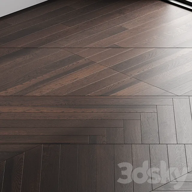 Oak parquet board 14 3DModel