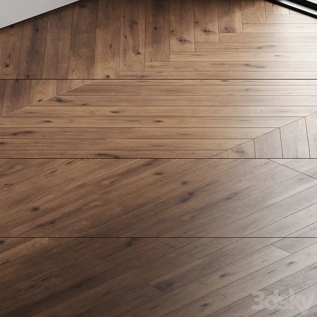Oak parquet board 17 3D Model