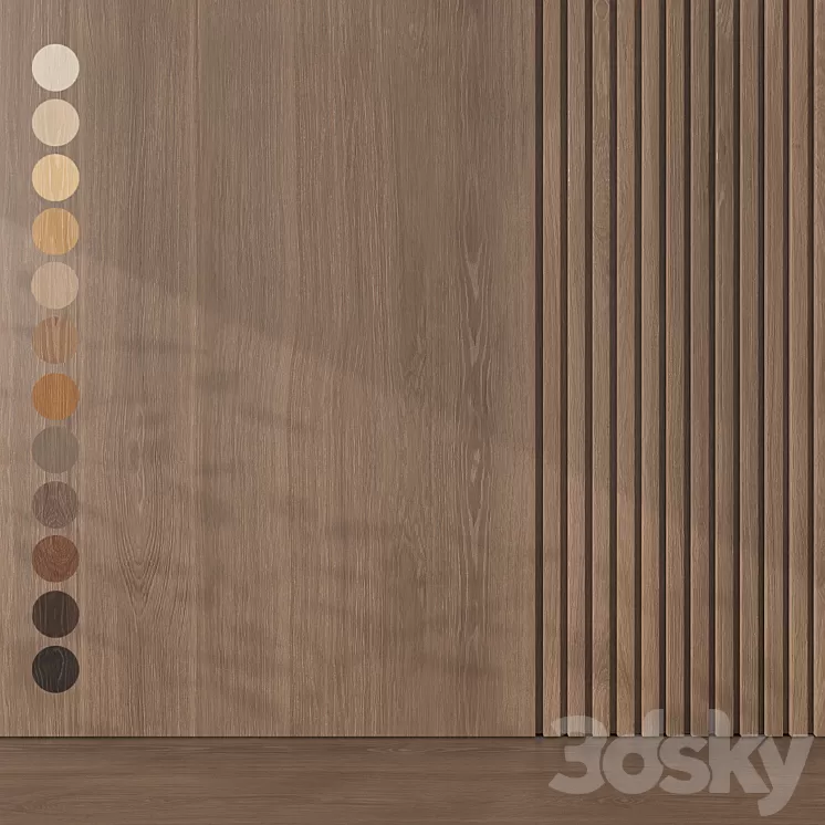 Oak texture 002 3D Model Free