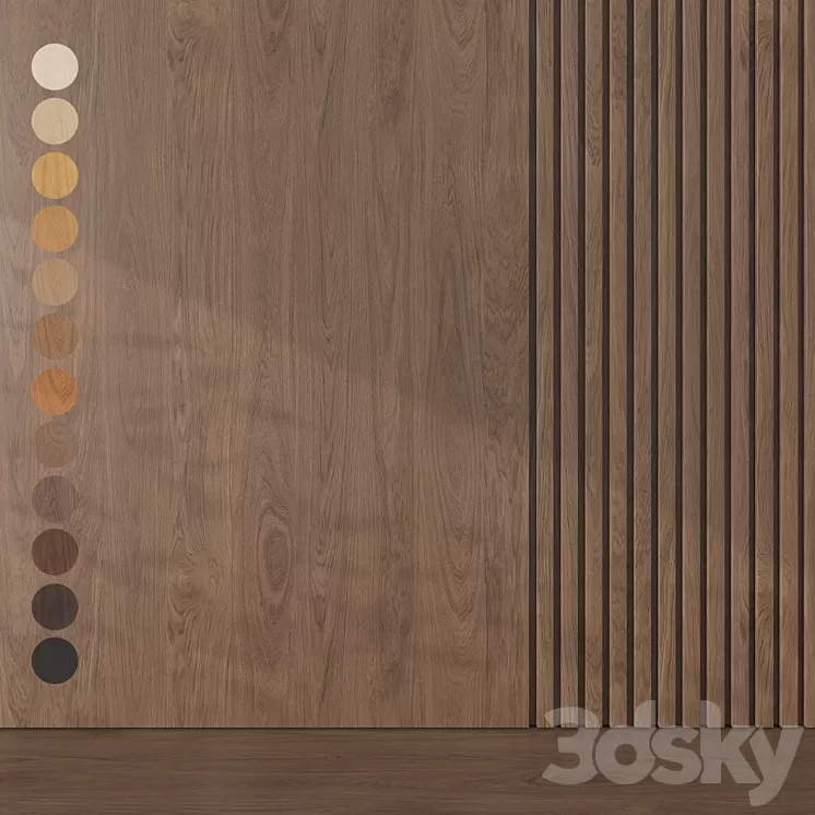 Oak texture 067 3D Model Free