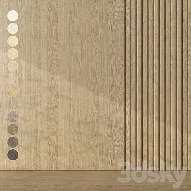 Oak texture 091 3D Model
