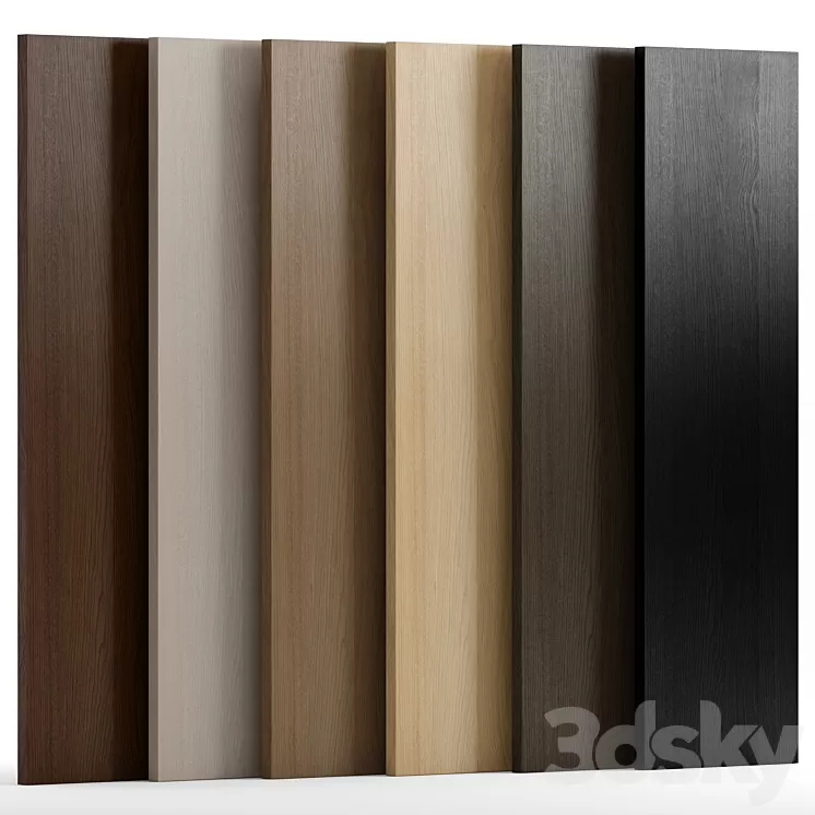 Oak wood 2 with 6 colors 3D Model Free Download