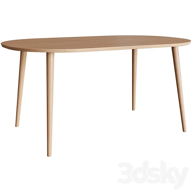 Oakland dining table 3D Model