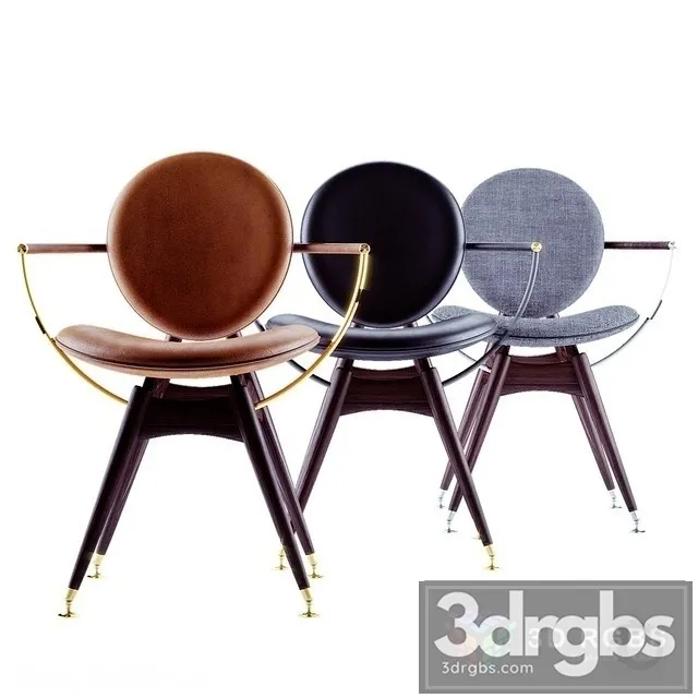Oandd Circle Dining Chair 3D Model Free