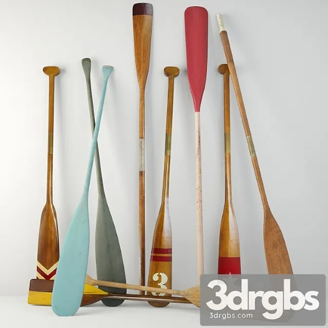 Oars 3D Model Free