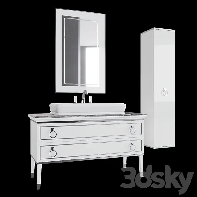 Oasis LUTETIA bathroom furniture 3D Model