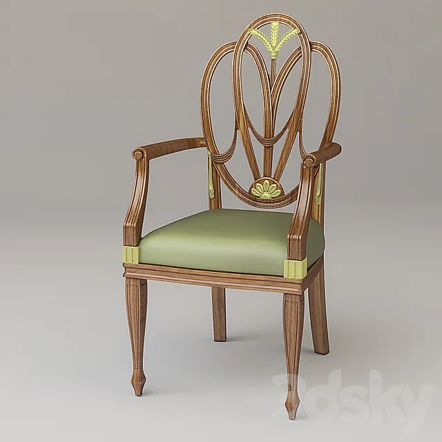 Obedenny chair Francesco Molon P107 3D Model