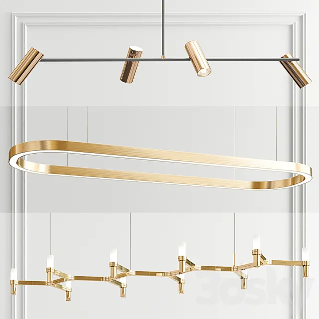 Obie Shake Plana Pendant - 3 type 3DModel