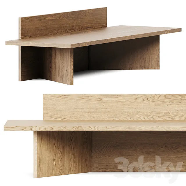 Oblique Bench from Ferm Living _ Bench 3D Model