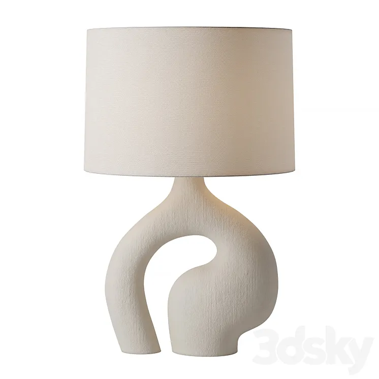 Oblong Loop Table Lamp 3D Model Free