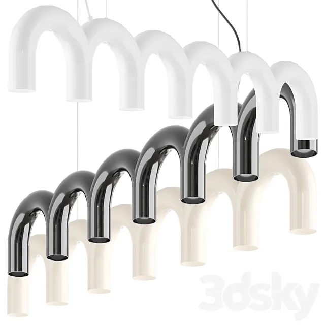 OBLURE ARCH BLACK | Hanging lamp 3D Model