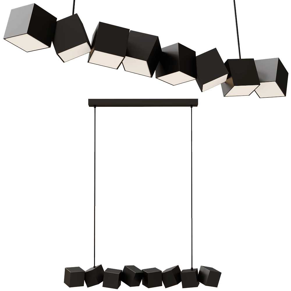 Oblure - Pendant lamp Blockchain 3D Model