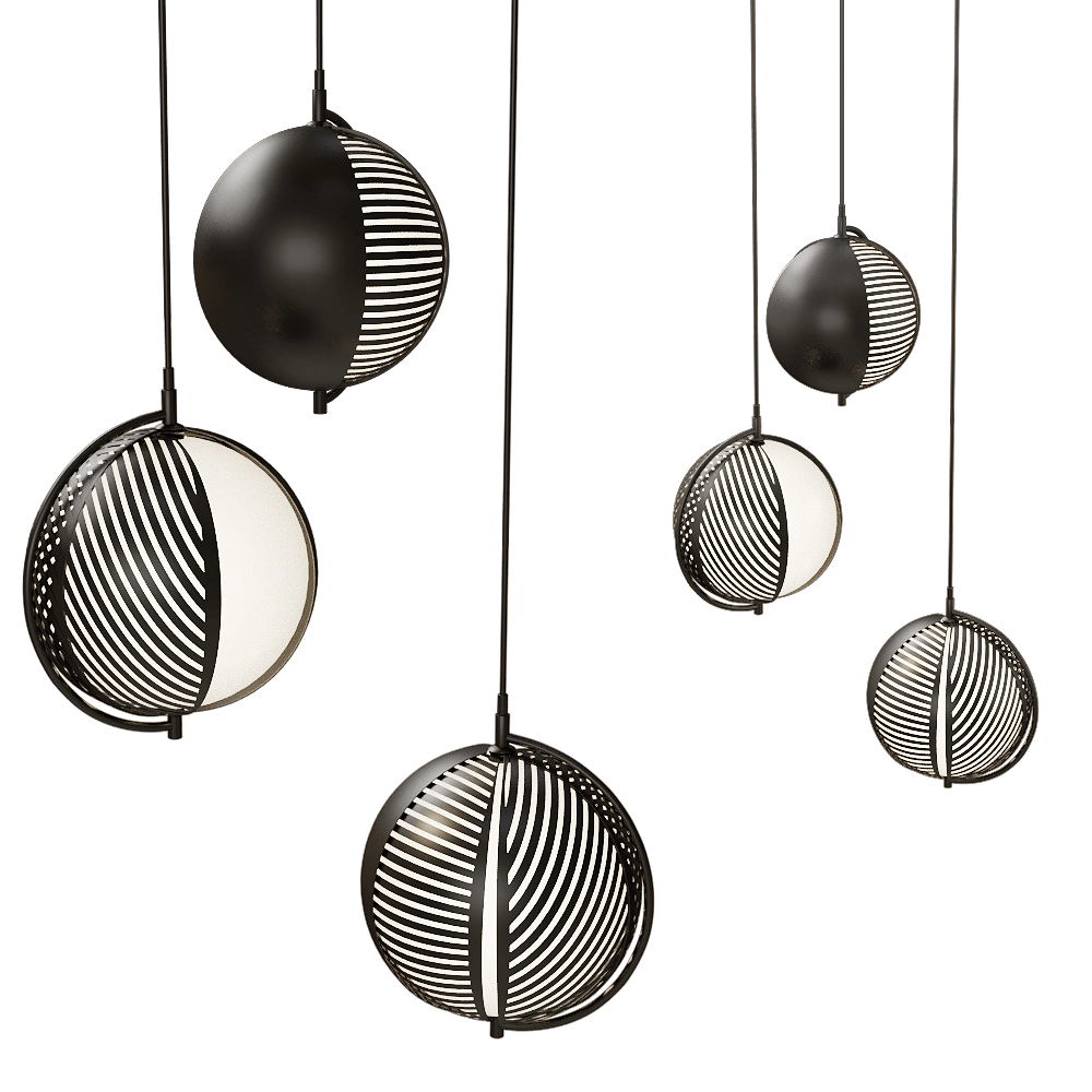Oblure - Pendant lamp Mondo Triplette 3D Model