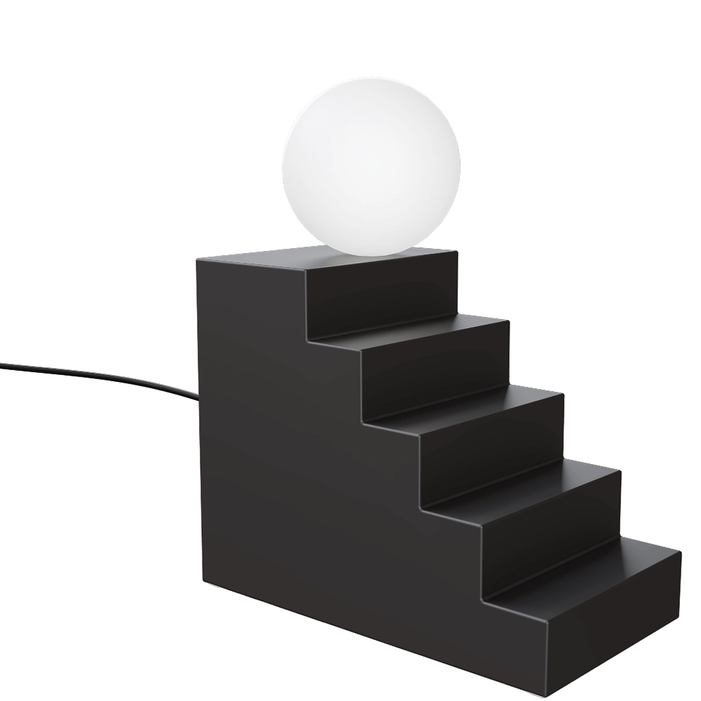 Oblure - Table lamp Stair Black 3D Model