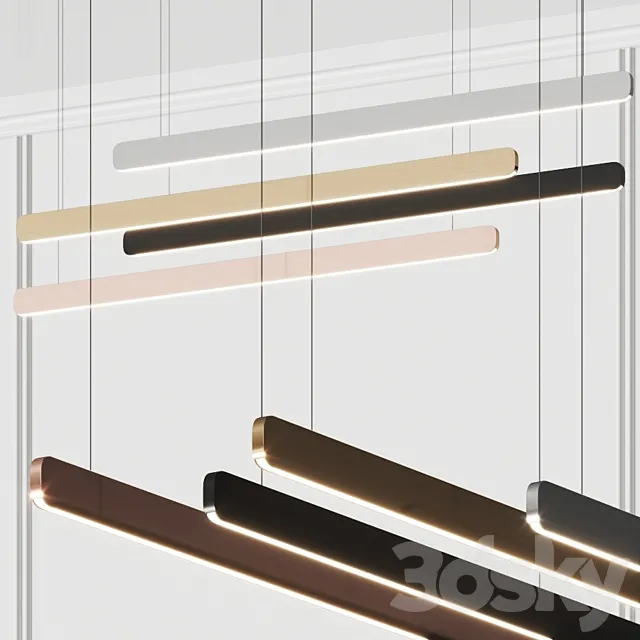 Occhio Mito Volo Suspended Lamps 3D Model