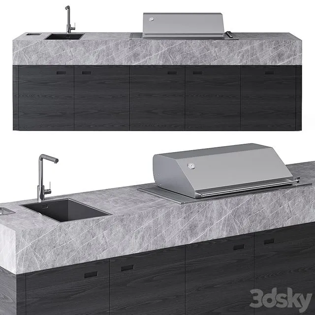 OCQ BBQUBE PRO Outdoor kitchen 3D Model
