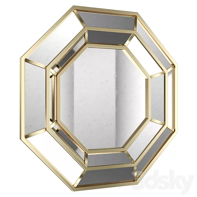 Octagonal Mirror 36387 3D Model