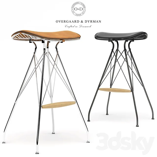 O&D Wire Bar Stool 3DModel