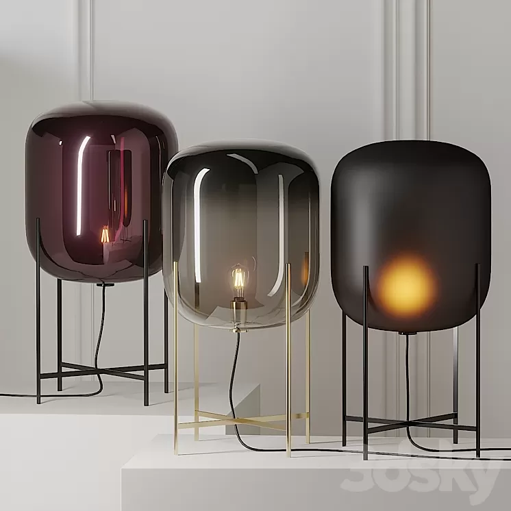 Oda Medium Floor Lamp by Pulpo 3D Model