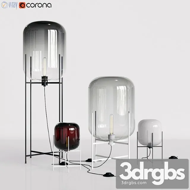 Oda pulpo lamp set 3D Model Free
