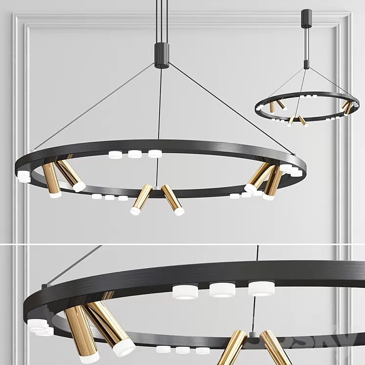 Odeon Light Beveren Chandelier 3D Model