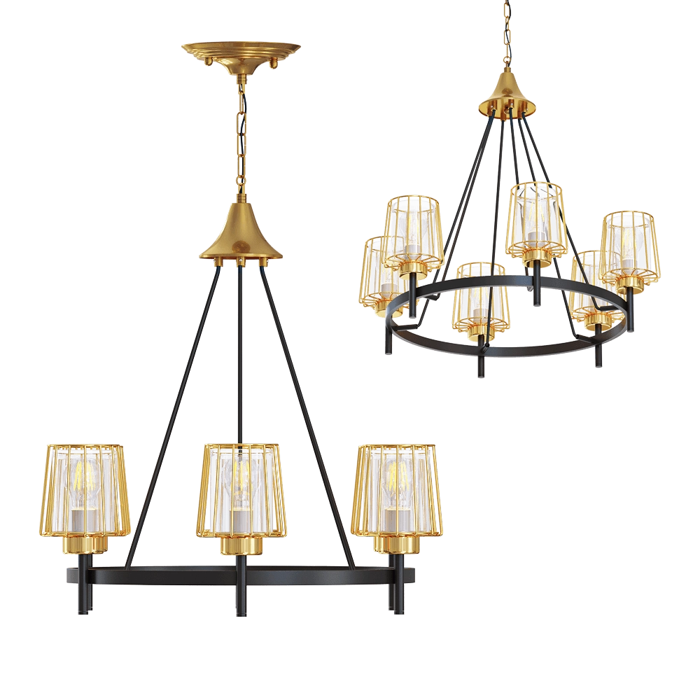 Odeon Light - Chandelier Dogana 4656/6 3D Model