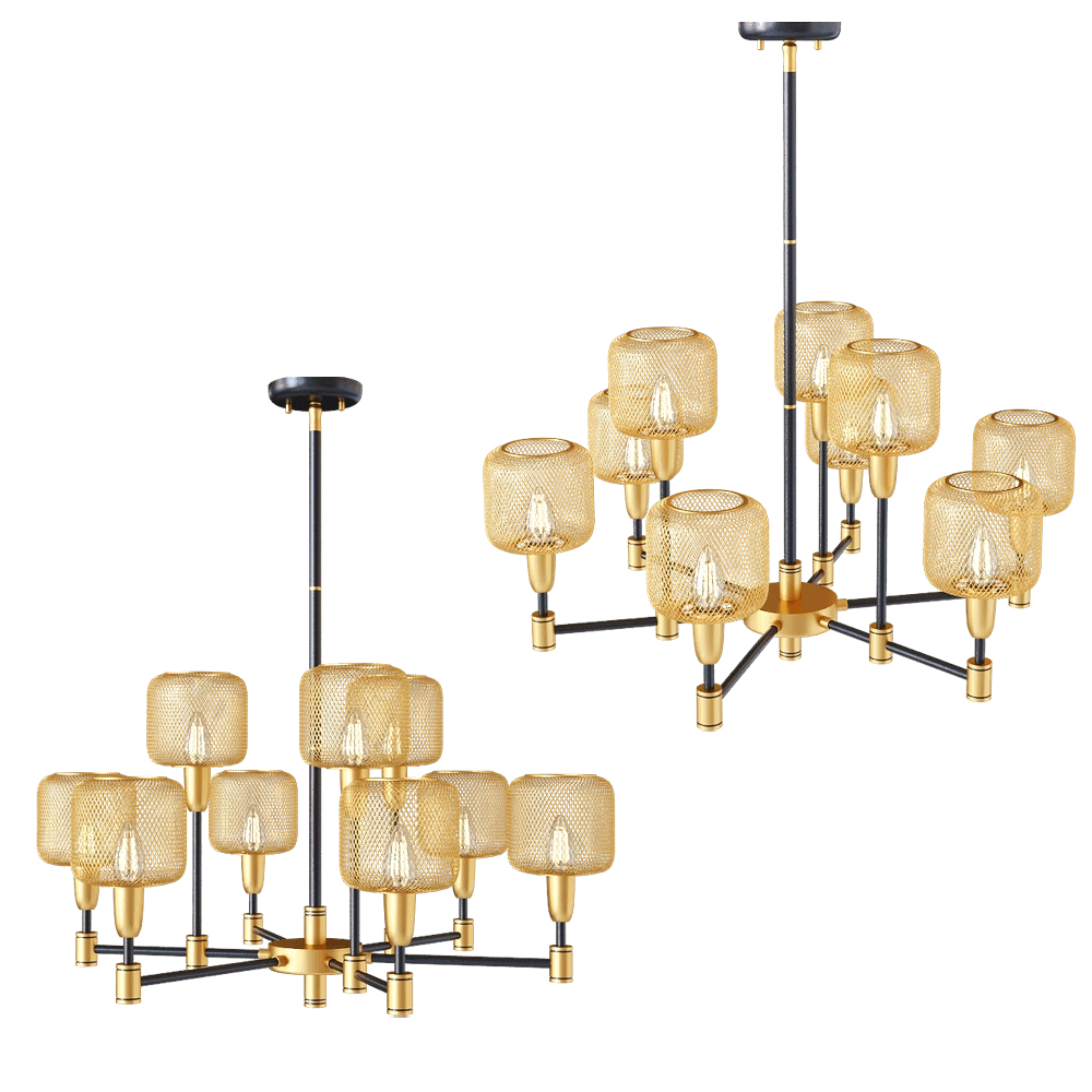 Odeon Light - Chandelier Lecola 4975/9 3D Model