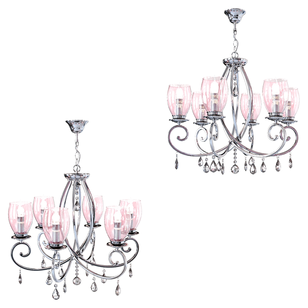 Odeon Light - Chandelier Magenta 3923/6 3D Model