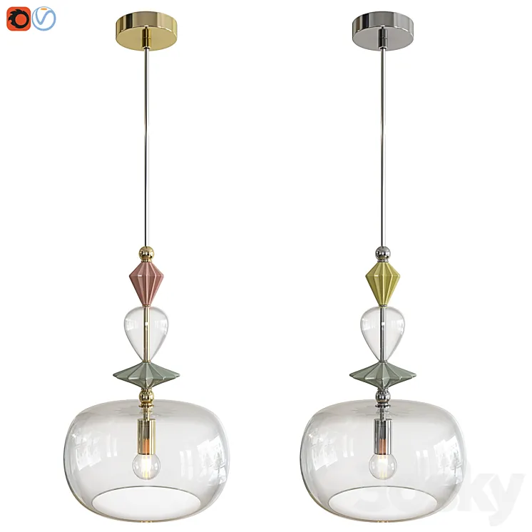 Odeon Light Classic Bizet 4855/1A 4893/1A 3D Model Free