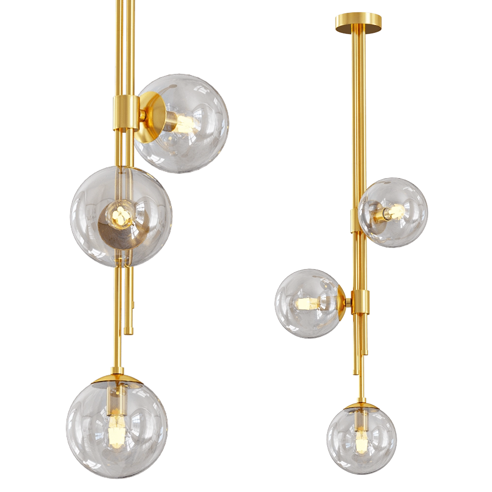 Odeon Light - Pendant lamp Brazeri 4799/3 3D Model