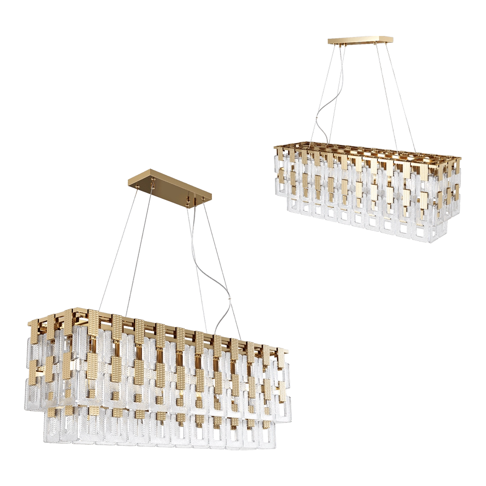 Odeon Light - Pendant lamp Buckle 4989/10 3D Model