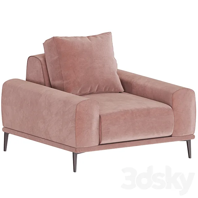 ODIL | Armchair By Lebom 3D Model