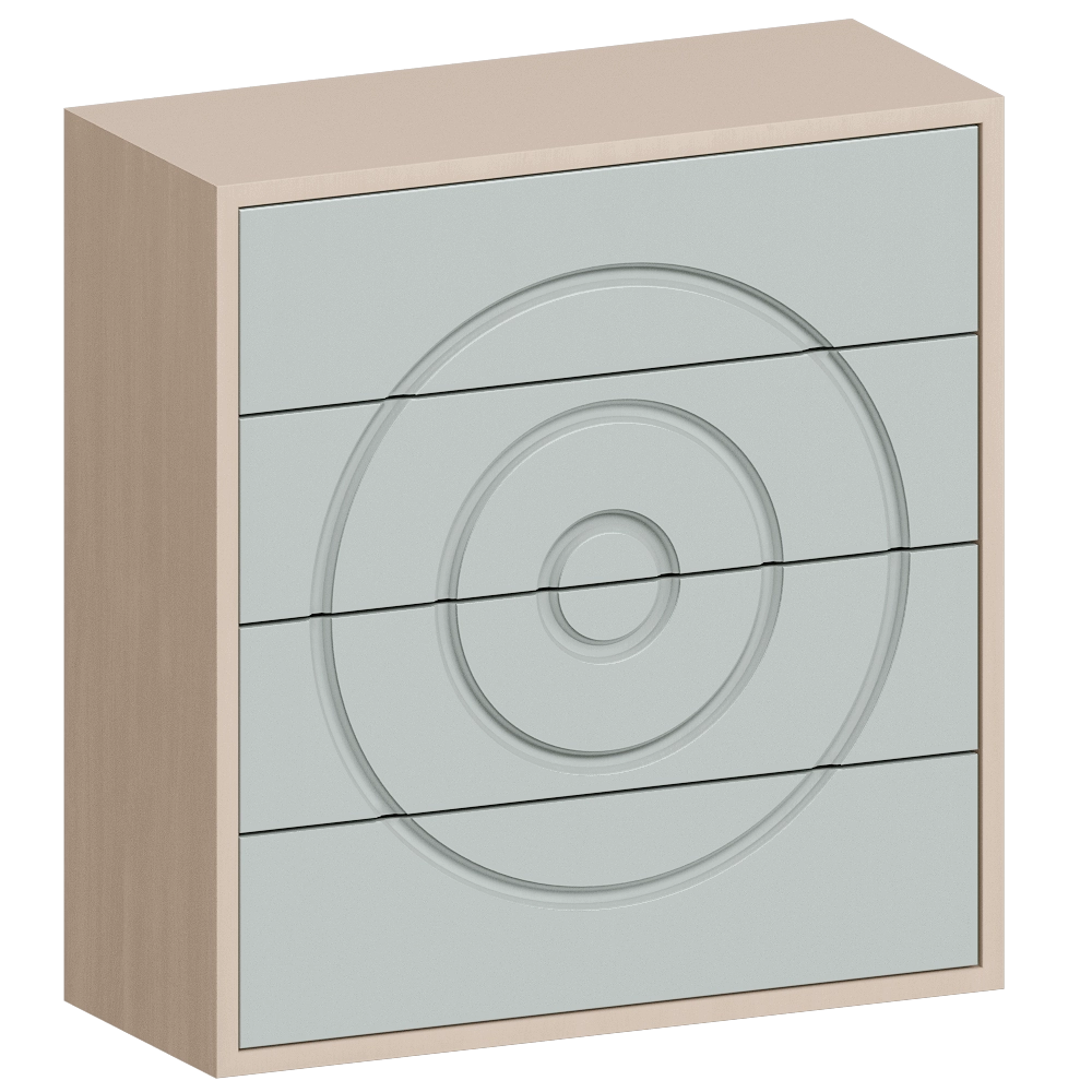 ODINGENIY - Chest of drawers Circles on Water 3D Model
