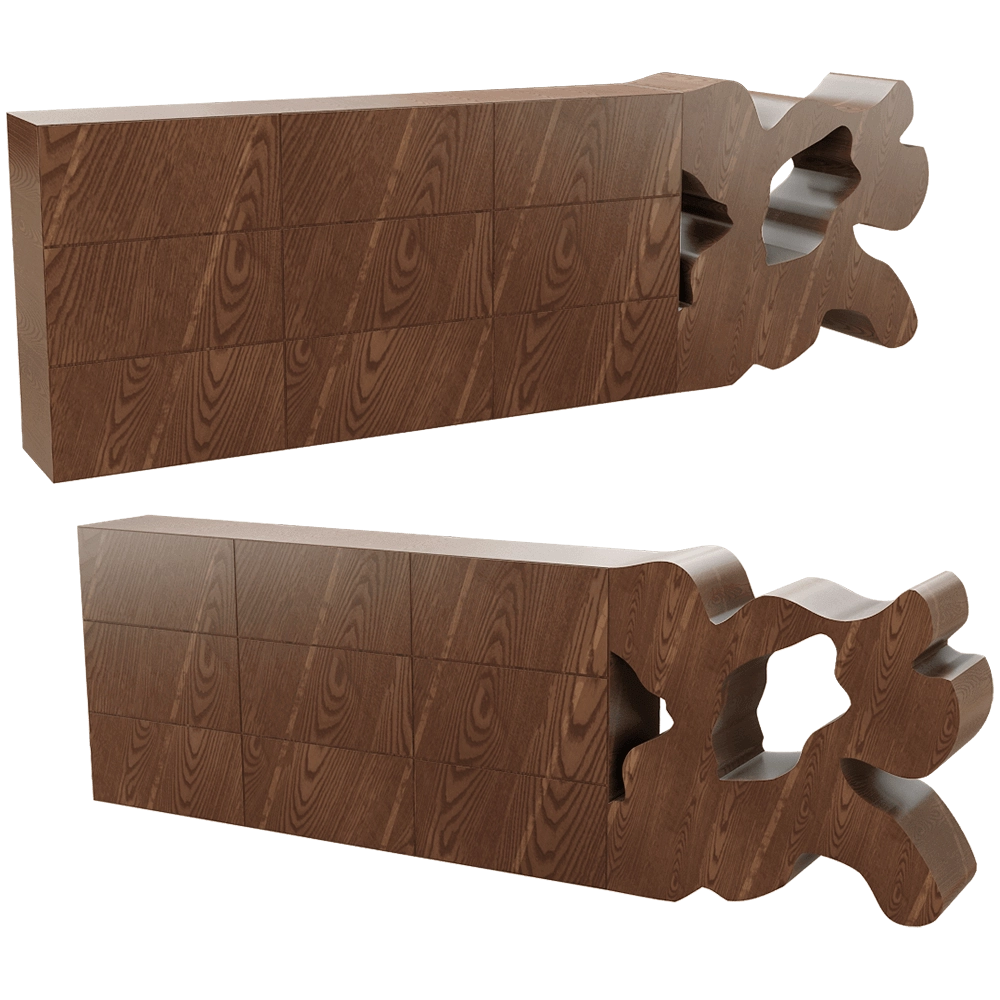 ODINGENIY - Chest of drawers Stump 9 drawers 3D Model