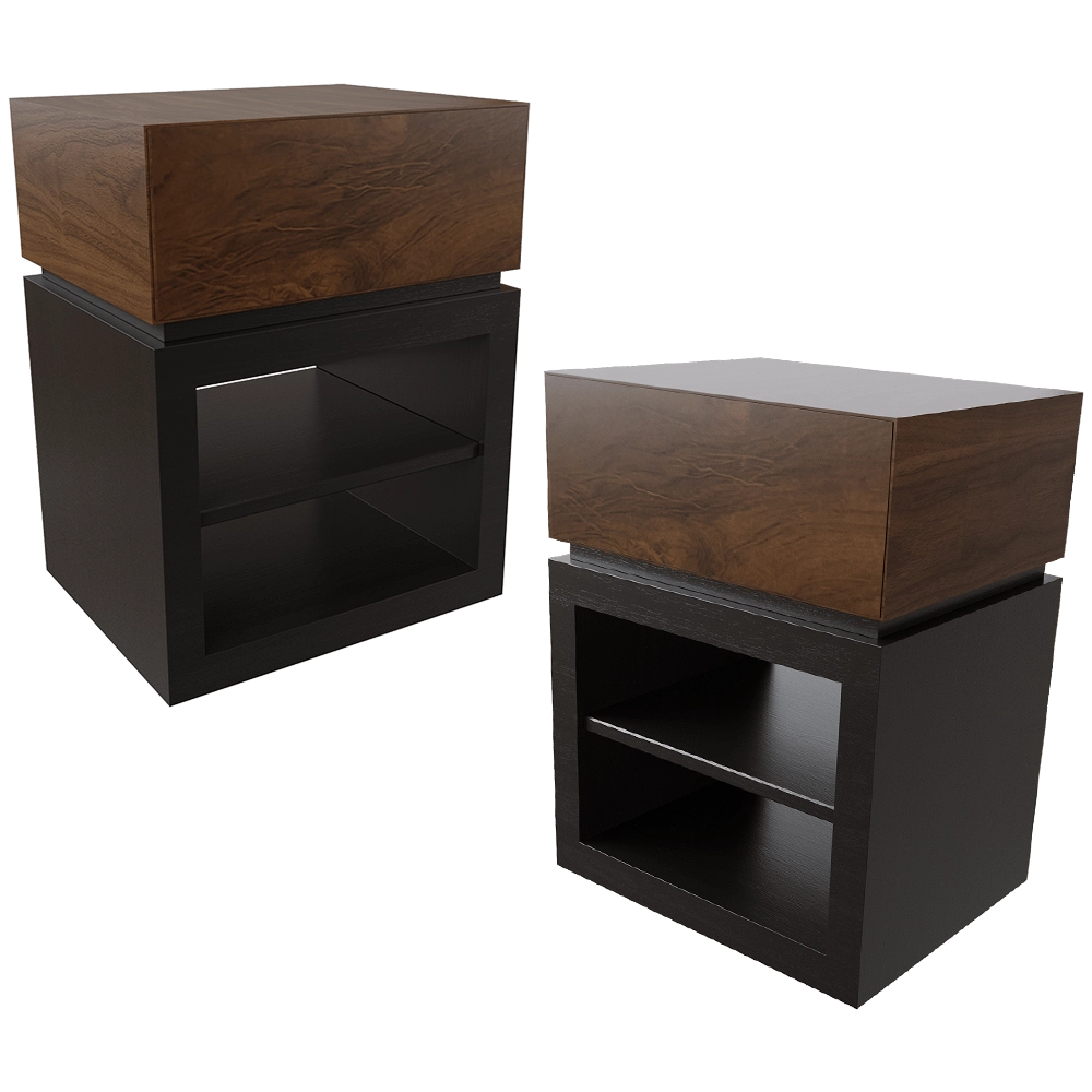 ODINGENIY - Table with shelf «Link» bedside 3D Model