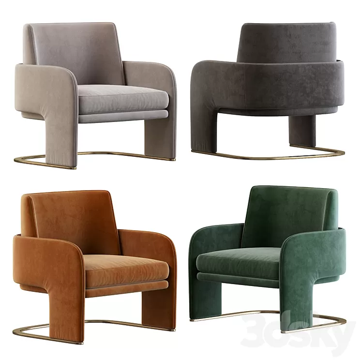 ODISSEIA Armchair By DOOQ 3D Model