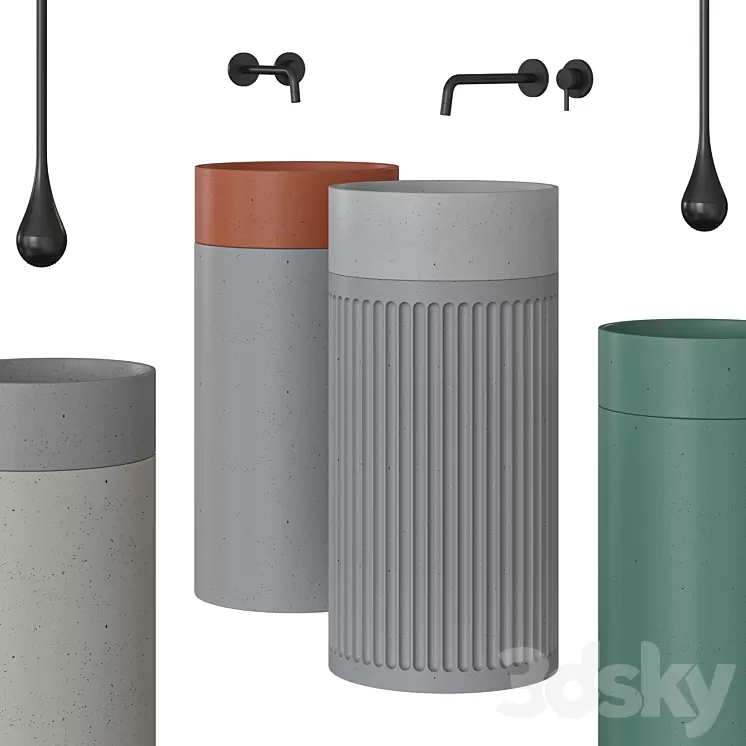 Odri K | Floor-standing sink 3D Model