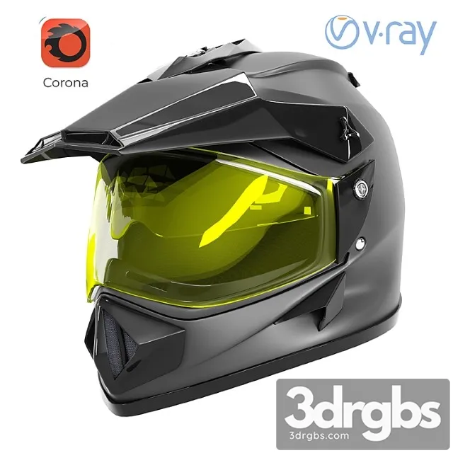 Off Road Helmet 3D Model Free