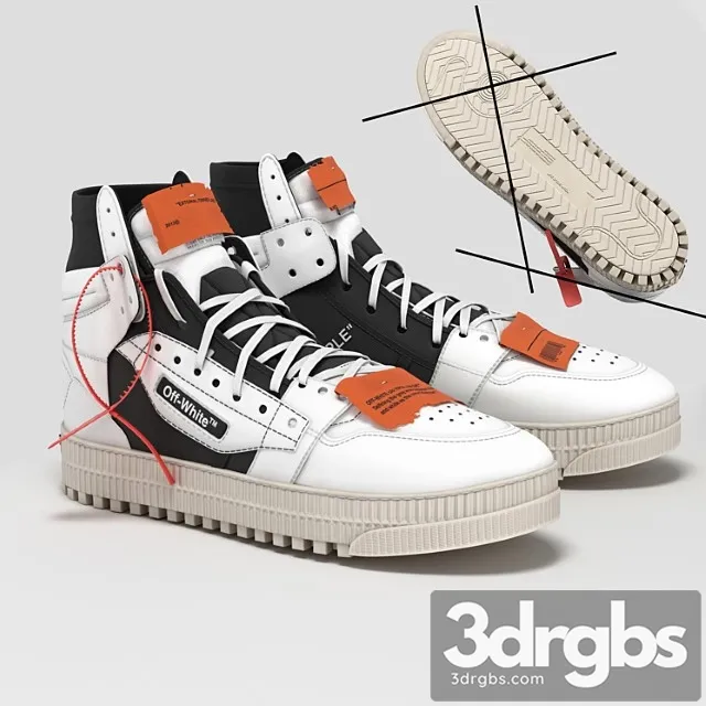 Off white court 3.0 3D Model Free