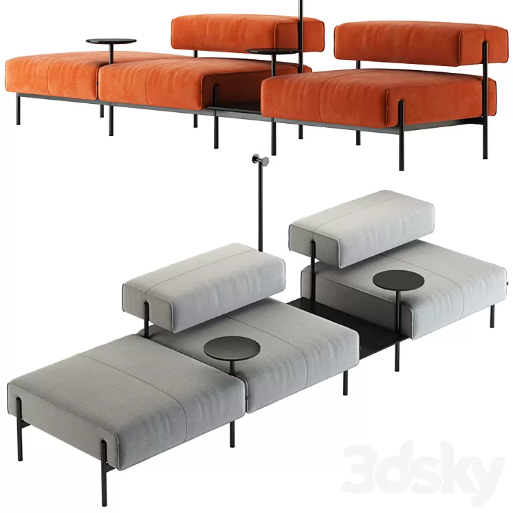 OFFECCT / Lusy Sofa System 3D Model