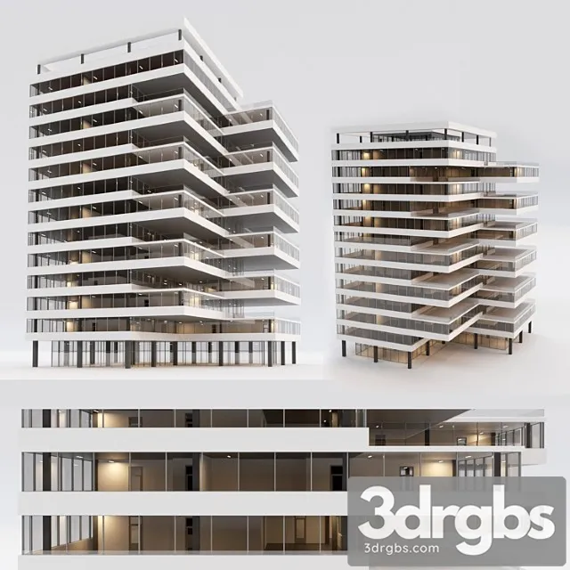 Office Building 6 3D Model Download