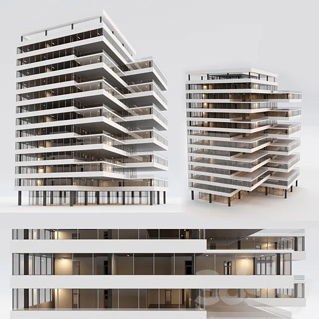 Office building. 6 3DModel