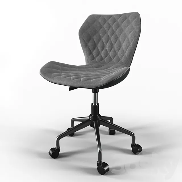 Office Chair 13 - Deluxe Modern Office Armless Task Chair 3D Model