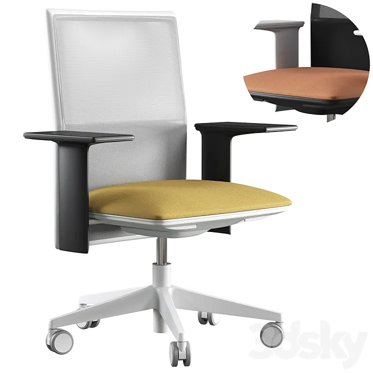 Office chair Arper Planesit 3D Model Free
