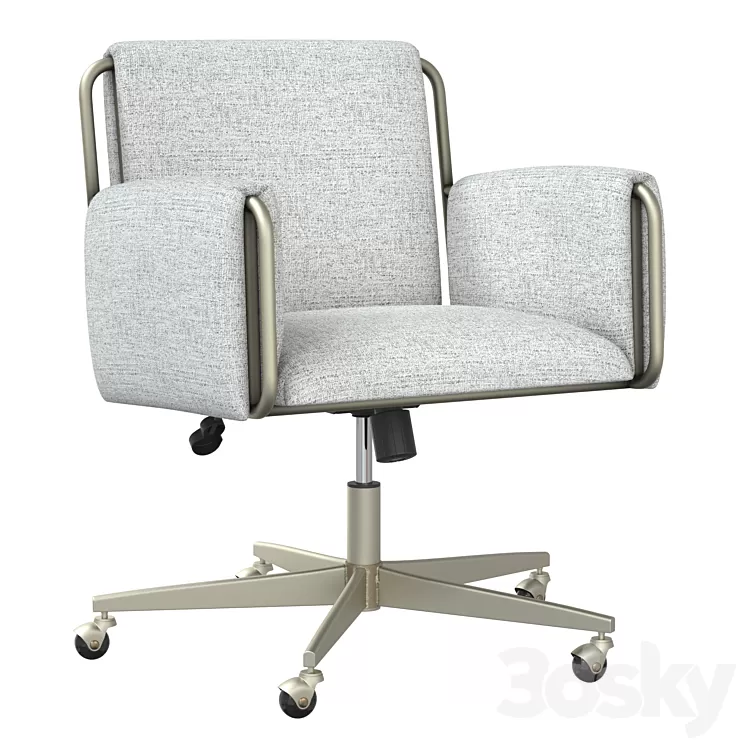 Office chair Caterina Gray chair 3D Model Free