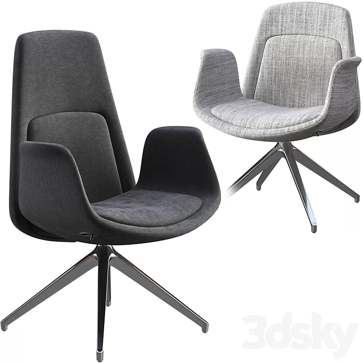 Office chair Milani Nordic 3D Model